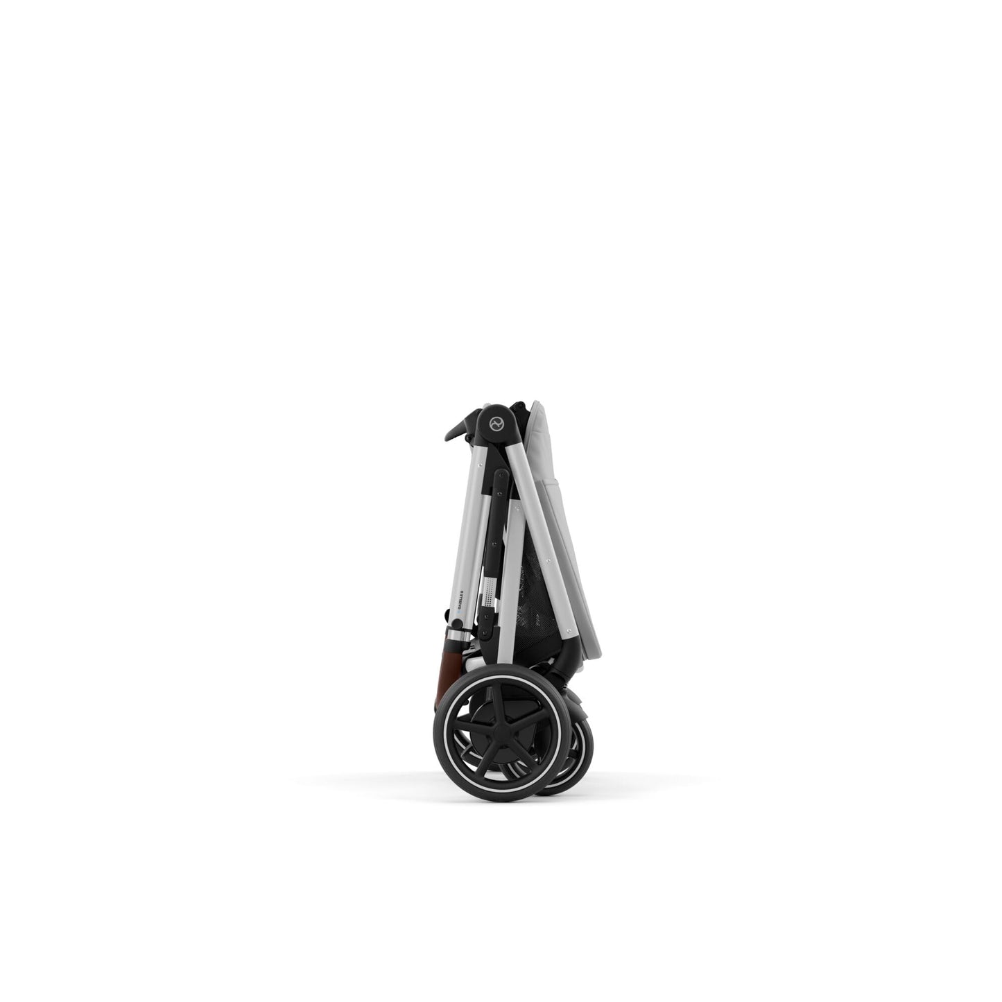 CYBEX Gold Kinderwagen e-GAZELLE S, Ab Geburt bis ca. 4 Jahre, Max. 22 kg (Single-Modus) / 2x 22 kg (Duo-Modus), All-in-1-System mit E-Antrieb und 20+ Konfigurationen, Stone Grey