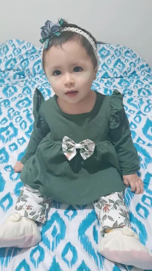 Baby Mädchen Kleidung Langarm Rüschen Tops und Blumen gedruckt Hosen Kleinkind Baby Mädchen Outfits Sets
