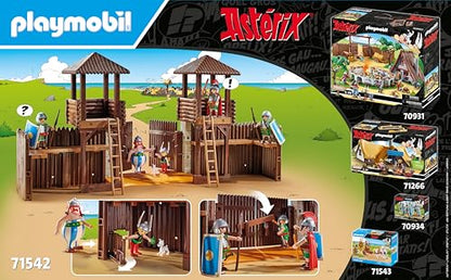 PLAYMOBIL Asterix 71542 Roman Camp, Exciting Conquest of the Camp by the Gauls, Includes Magic Potion for More Body Strength, Detailed Toy for Children from 5 Years