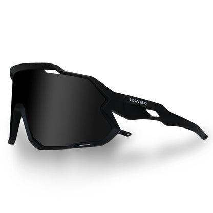 JOGVELO Polarisierte Sonnenbrille, Fahrradbrille Herren Damen mit 3 Wechselgläsern Sportbrillen Radbrille für Radfahren Laufen Angeln
