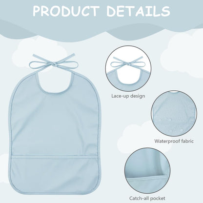 HOTUT Dirt-resistant baby bibs washable, baby bibs waterproof, baby eating bibs, baby bibs waterproof for eating, unisex baby bibs odor-resistant 