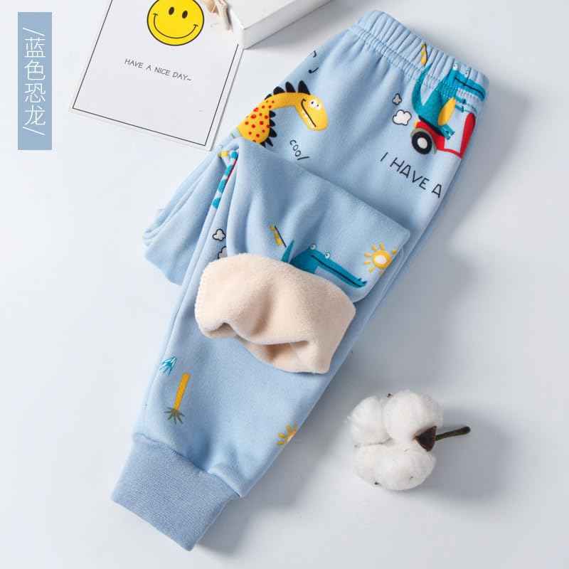 Children's Thermal Trousers, Warm Thermal Leggings, Elastic Waist, Lined Jogging Bottoms with Fleece, Winter Trousers for Girls 2-13 Years Old