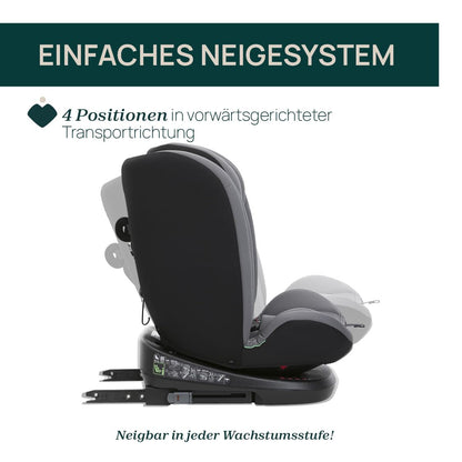 Chicco Unico Evo I-Size, Kindersitz 0-36 Kg, für Kinder von 40 bis 150 cm, homologiert ECE R129/03, Isofix 360° drehbar und neigbar, Gruppe 0+/1/2/3 von 0 bis 12 Jahren, Schwarz - Meloni2