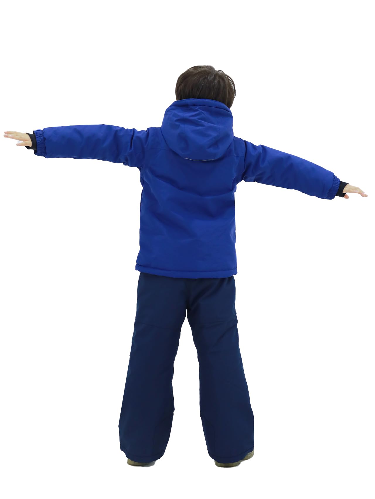 SMONTY SNOWER Boys' Snowsuit with Removable Hood, Ski Suit, Extra Warm, Winter Suit