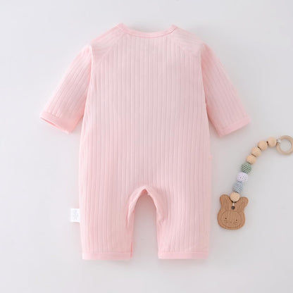 Babyfond 1 Pack Baby Bodysuit, Neugeborenes Baby warmer Baumwollbody mit Hut, 100% Baumwolle Kleinkind Homewear Verdickte Frühlings- und Herbstkleidung