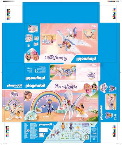 PLAYMOBIL Princess Magic 71360 Heavenly Baby Cloud, Magic Nursery in the Clouds, Includes Baby Cradle, Rocking Horse, Teddy Bear and More, Toy for Children from 4 Years
