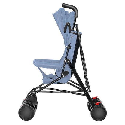 Kinderbuggy, Klein Zusammenklappbar Kinderwagen,Rücken und Fußstützenverstellung,Hinterradbremse,5-Punkt-Gurt,Einfaches Ein-Hand-Falten,Baby Reisebuggy