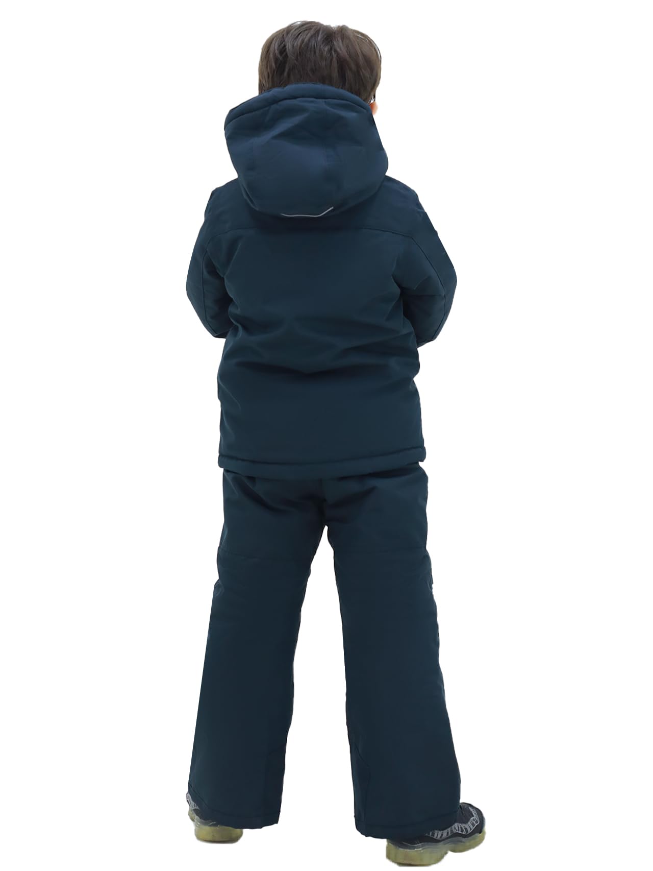 SMONTY SNOWER Boys' Snowsuit with Removable Hood, Ski Suit, Extra Warm, Winter Suit