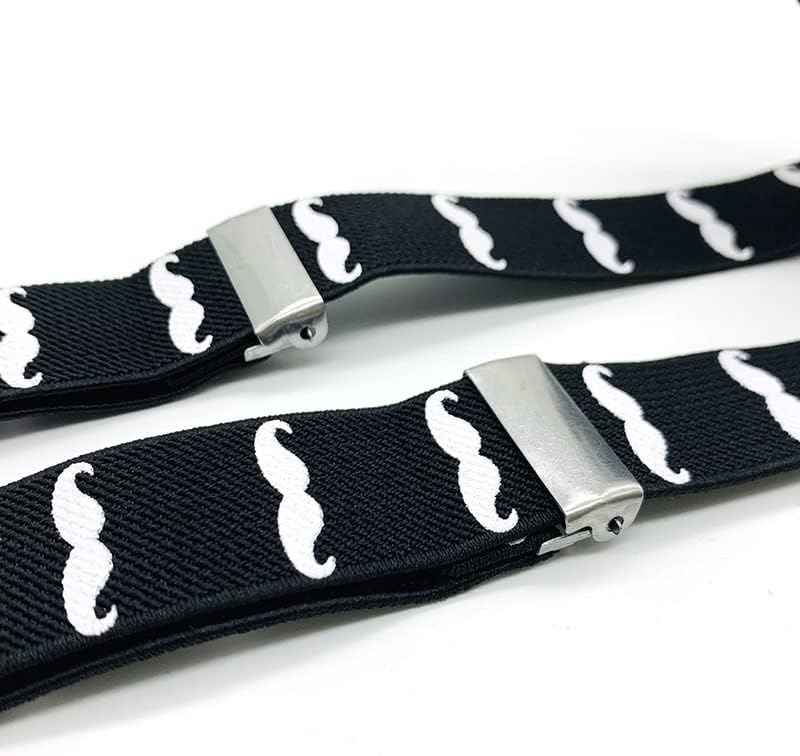 Pack of 2 Children's Braces 4 Clips Y-Shape – 2.5 cm Wide