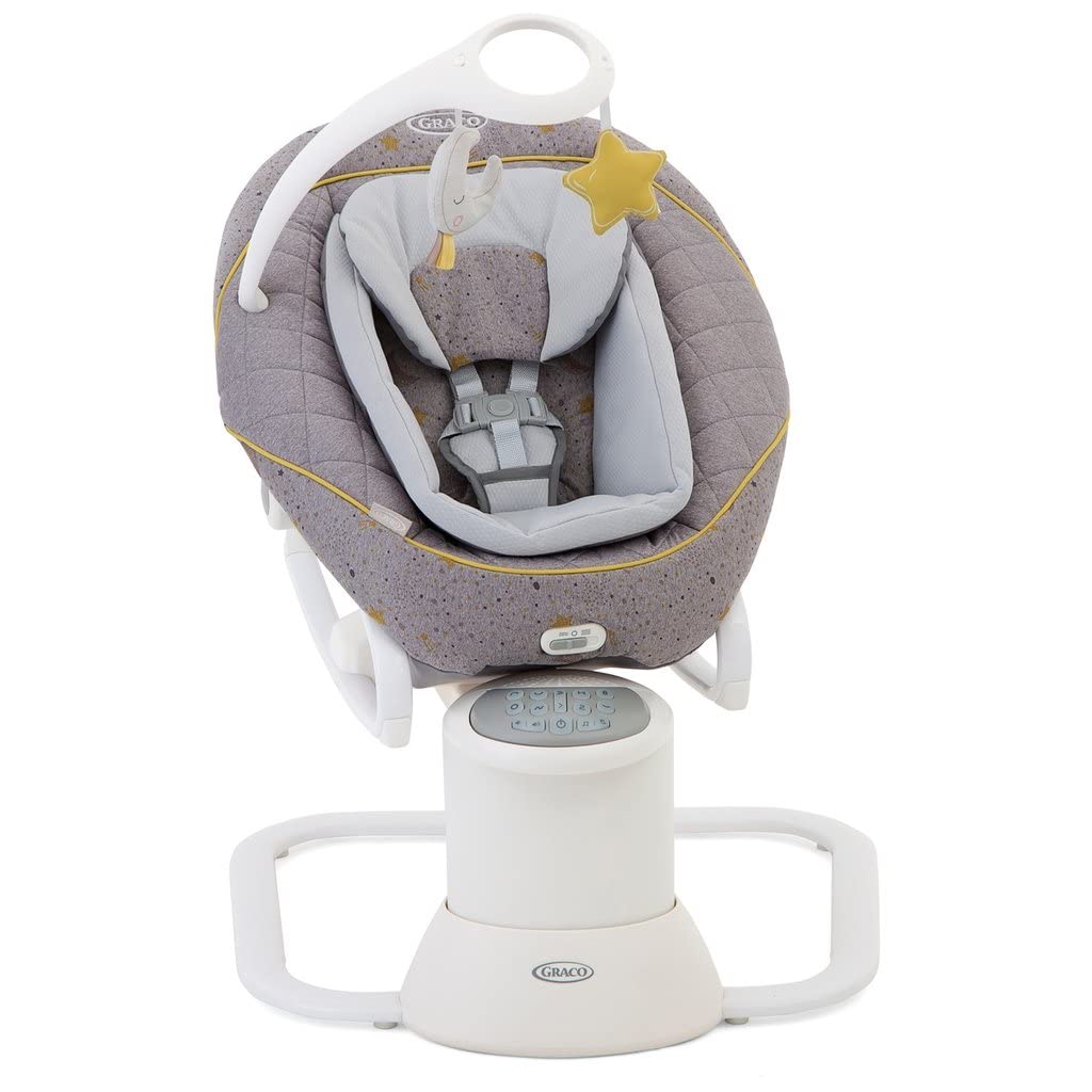 Graco All Ways™ Soother 2-in-1, elektirsche Babyschaukel und tragbare Wippe, ab Geburt bis ca. 9 Monate (9 kg), mit Vibration und einstellbarer Schwunggeschwindigkeit, Little Adventures
