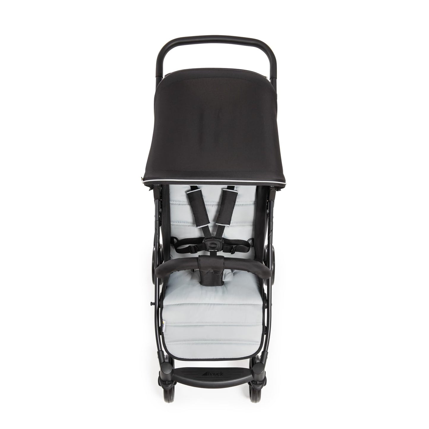 hauck Rapid 4, Grey - Pushchair from Birth up to 22 kg, Plastic Wheels, Compact & One Hand Folding, Height-Adjustable, Fully Reclining