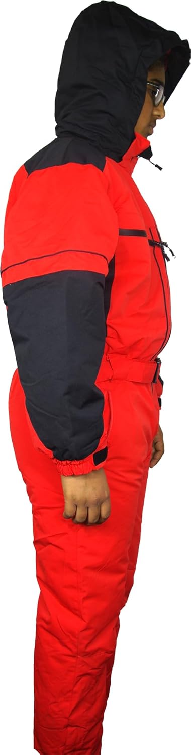 Moderei Auswahl an Schneeanzug | Schneeoverall Skianzug | Skioverall Snowboard Unisex | Jungen | Mädchen | Herren | Damen Schneeanzug (Blau, Rot, Orange, Grau 152-170) … (Rot, 158)