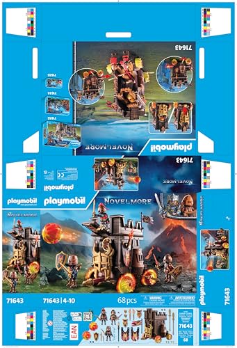 PLAYMOBIL Novelmore 71642 Arwynns Castle, Knight's Castle, Includes Three Knights and Numerous Accessories for Realistic Battles, Action-packed Toy for Children from 4 Years