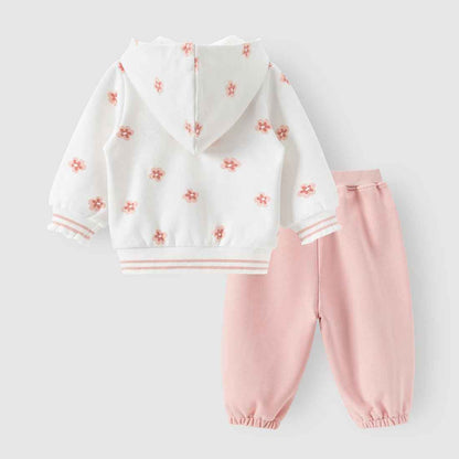 gurcooc Baby Clothing Set Baby Girl Clothing Long Sleeve Floral Hoodies Long Trousers Outfit Clothing 6-30 Months