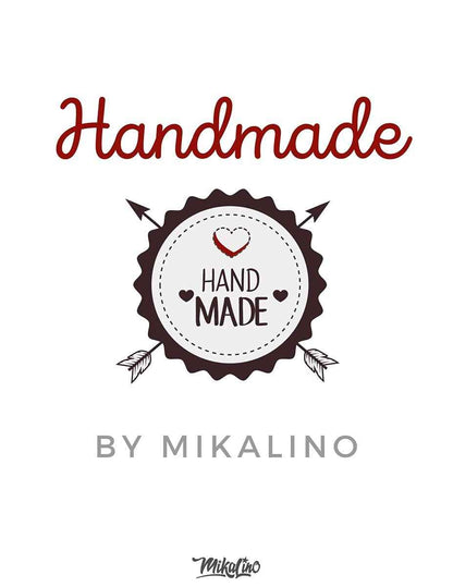 Mikalino Baby Bodysuit with Saying in German for Boys, Girls, Unisex, Long Sleeve, Mein erstes Weihnachten Saying (Christmas Elf), Hand Printed in Germany, Handmade with Love