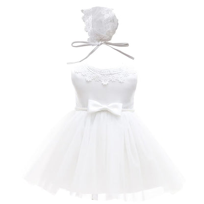 Baby Mädchen Weiße Taufe Kleid mit Kapuze Neugeborene Taufe Kleid Spitze Kleid für Hochzeit Geburtstag
