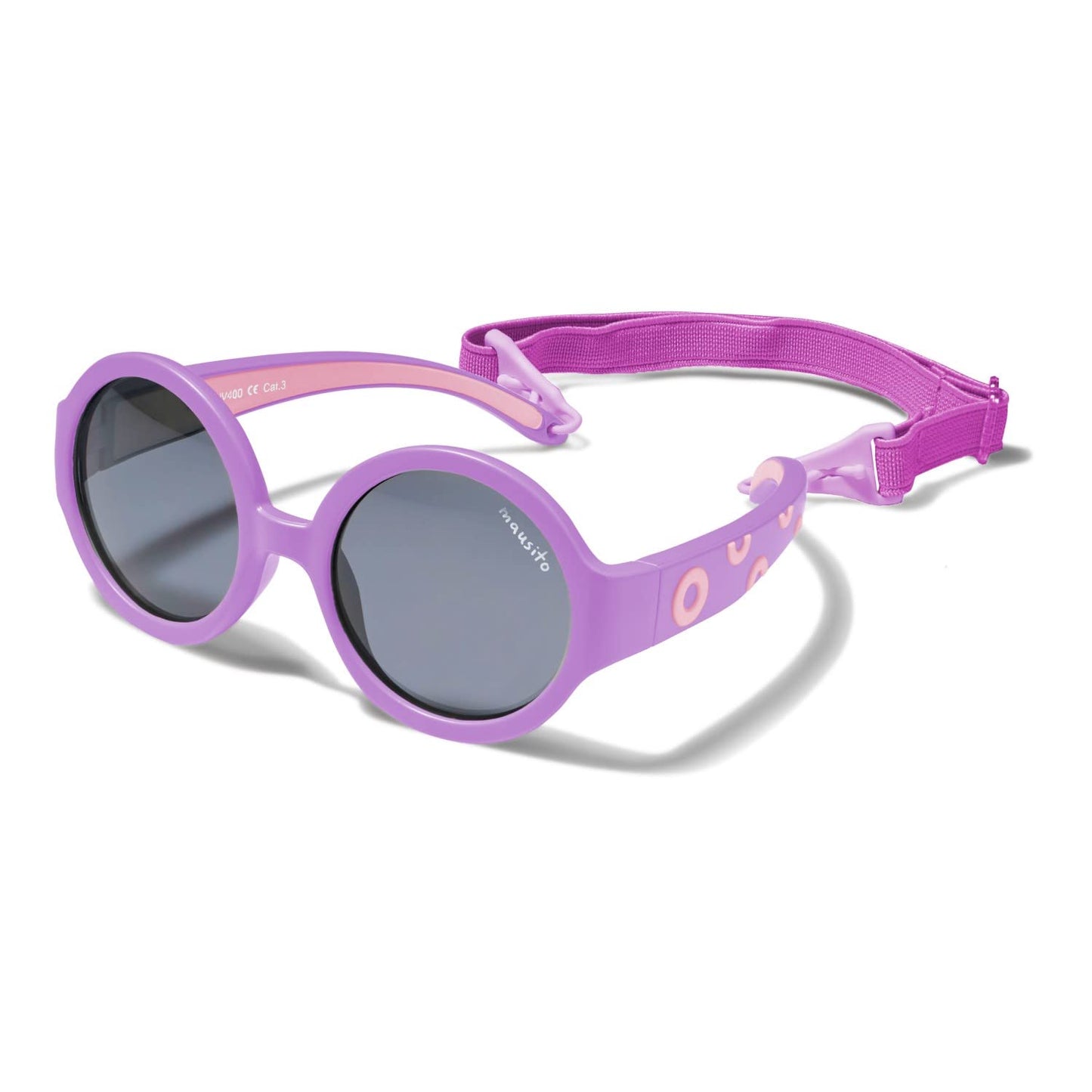 Mausito Sonnenbrille Kinder 6-24 Monate & 2-5 Jahre | VERGLEICHSSIEGER Kindersonnenbrille 100% UV-Schutz | BIEGSAM | Schadstofffreie Kindersonnenbrillen mit Band | Europäisches Design für Kinder