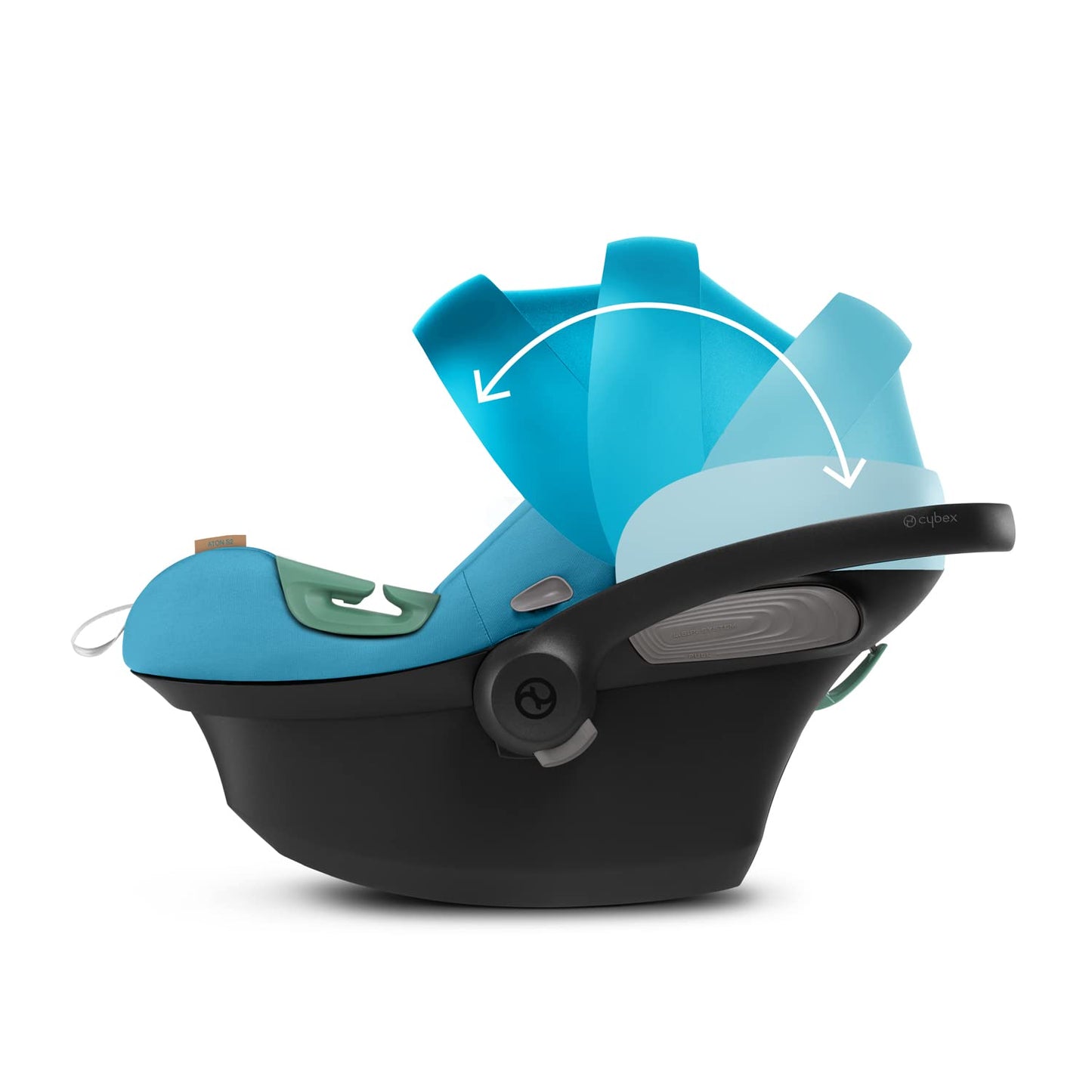 CYBEX Gold Babyschale Aton S2 i-Size, Ab Geburt bis ca. 24 Monate, Max. 13 kg, Inkl. Neugeboreneneinlage, SensorSafe kompatibel, Ocean Blue - Meloni2