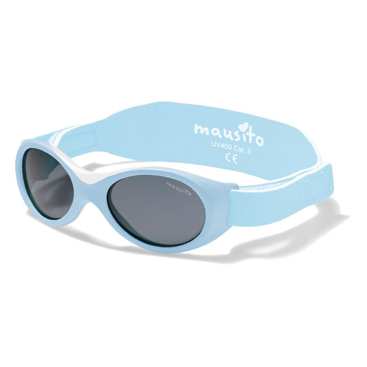 Mausito BABY Sonnenbrille 0-18 Monate Mädchen I VERGLEICHSSIEGER Sonnenbrille Baby 100% UV-Schutz I BIEGSAM & verstellbares Band I Schadstofffrei I Europäisches Design für Kinder gemacht