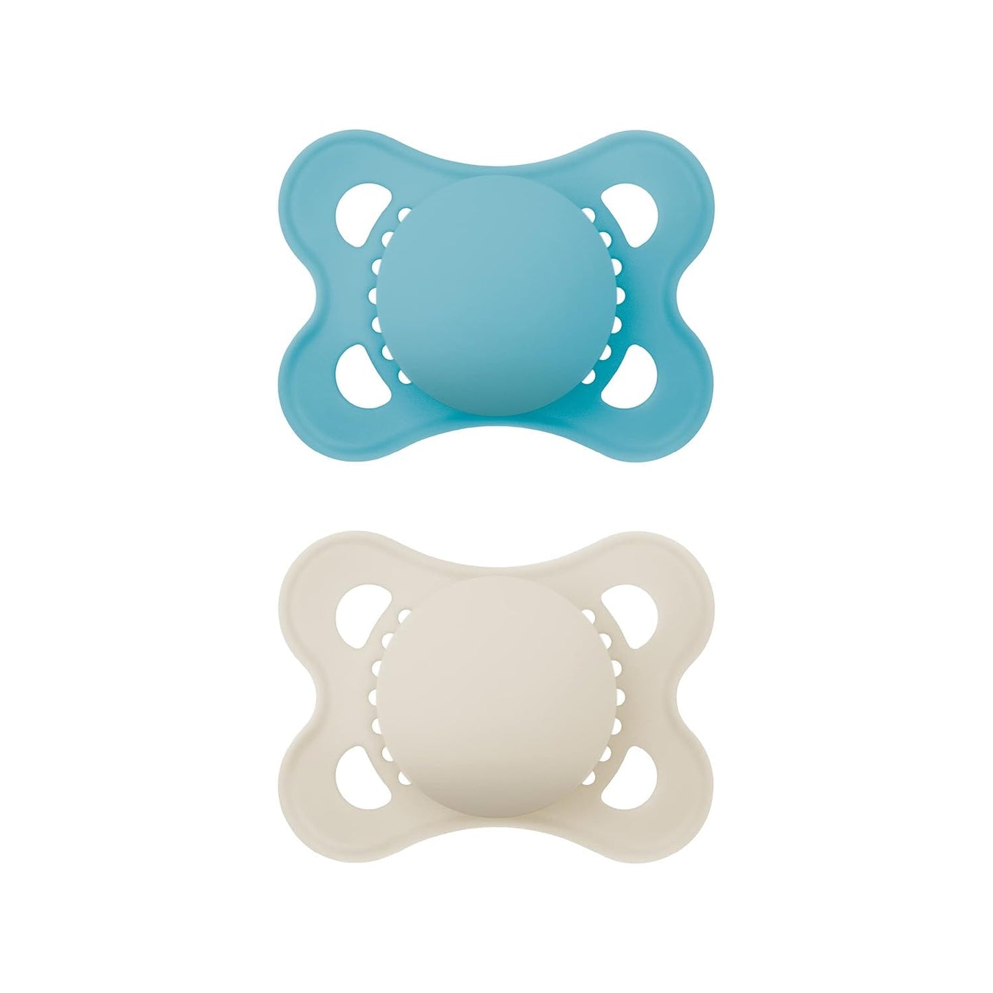MAM Original Schnuller im 2er-Set, zahnfreundlicher Baby Schnuller aus nachhaltigen & bio-erneuerbaren Materialien, Sauger aus MAM SkinSoft Silikon, mit Schnullerbox, 0-6 Monate, Hase/Reh - Meloni2
