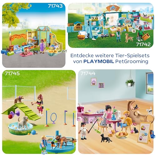 PLAYMOBIL Cat Café Cat Toy Child Animal Figure Set Toy for Children from 4 Years 71744