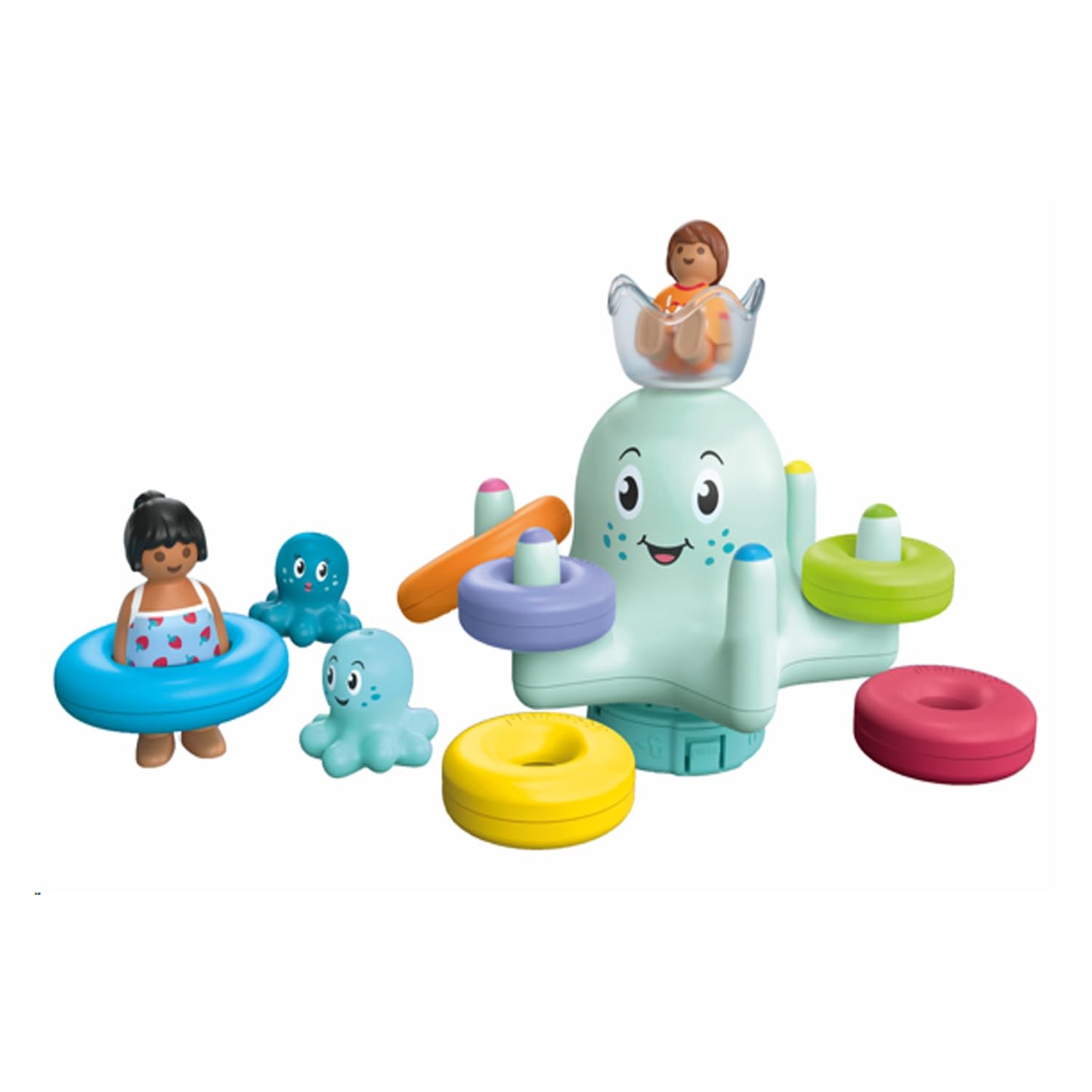 PLAYMOBIL Junior Aqua 71687 Bath Island with Water Slide Sustainable Toy for Children from 1 Year