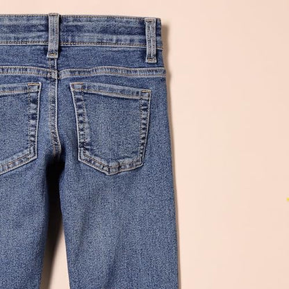 Essentials Mädchen Schmal geschnittene Bootcut-Jeans aus Stretch