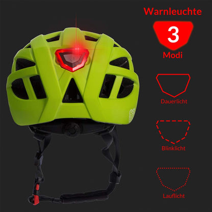 Spielwerk® Fahrradhelm Kinder LED Verstellbar S-M 50-57cm Kinngurt Helm ab 2 Jahren Jungen & Mädchen BMX Mountainbike Skateboard Schutzhelm