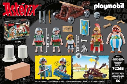 PLAYMOBIL Asterix 71542 Roman Camp, Exciting Conquest of the Camp by the Gauls, Includes Magic Potion for More Body Strength, Detailed Toy for Children from 5 Years