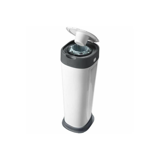Tommee Tippee Twist & Click Nappy Bin XL, Holds up to 60 Nappies, 76 cm High, Environmentally Friendly System with 1 Refill Cassette with Sustainably Covered Antibacterial Greenfilm
