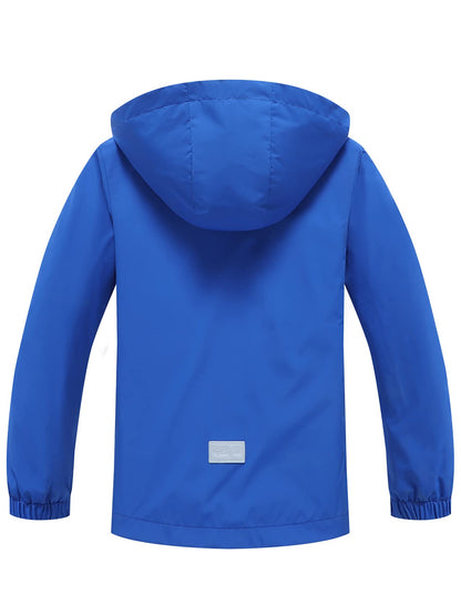 ALXHUTE Kinder Regenjacke Wassersäule Jungen Mädchen Übergangsjacke Funktionsjacke mit Kapuze