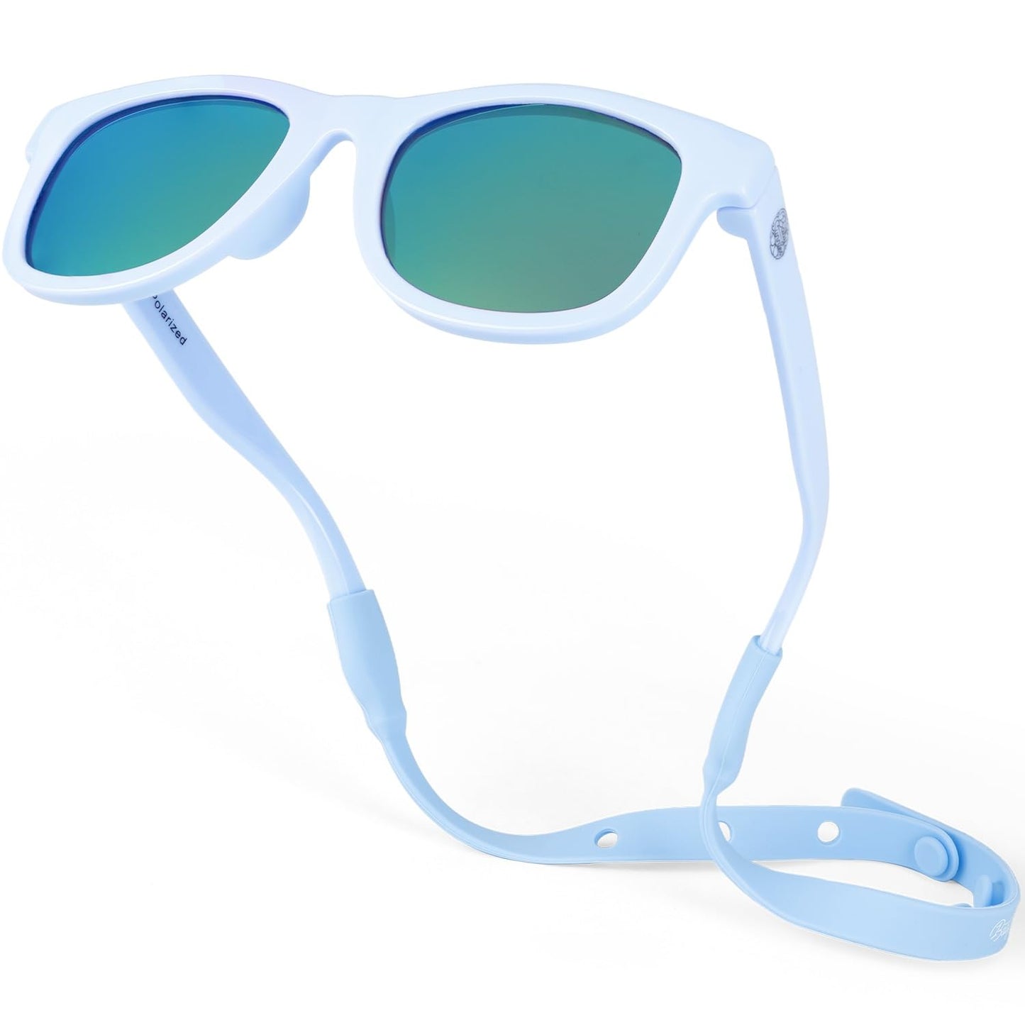 Polarized Baby Sunglasses with Strap - Unbreakable Flexible Toddler Sunglasses for Toddlers Newborn 0-24 Months