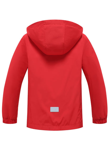 ALXHUTE Kinder Regenjacke Wassersäule Jungen Mädchen Übergangsjacke Funktionsjacke mit Kapuze