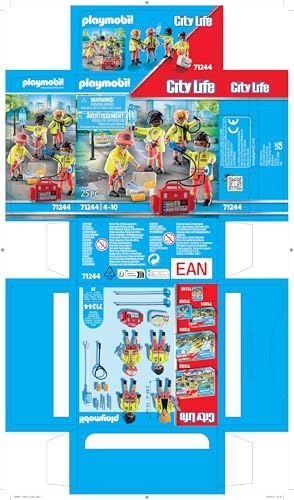 PLAYMOBIL City Life 71244 Rettungsteam, Spielzeug für Kinder ab 4 Jahren