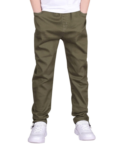 CAMLAKEE Children's Jogging Bottoms Boys Cargo Trousers Jogging Bottoms with Contrasts and Elastic Band 