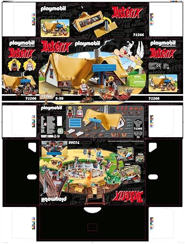 PLAYMOBIL Asterix 71542 Roman Camp, Exciting Conquest of the Camp by the Gauls, Includes Magic Potion for More Body Strength, Detailed Toy for Children from 5 Years