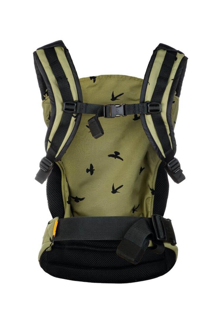 Tula Lite Babytrage und Babytrage-Tasche in Einem, Leicht Kompakt Ergonomisch, Bauchtrage Rückentrage Reise Babytrage, Discover