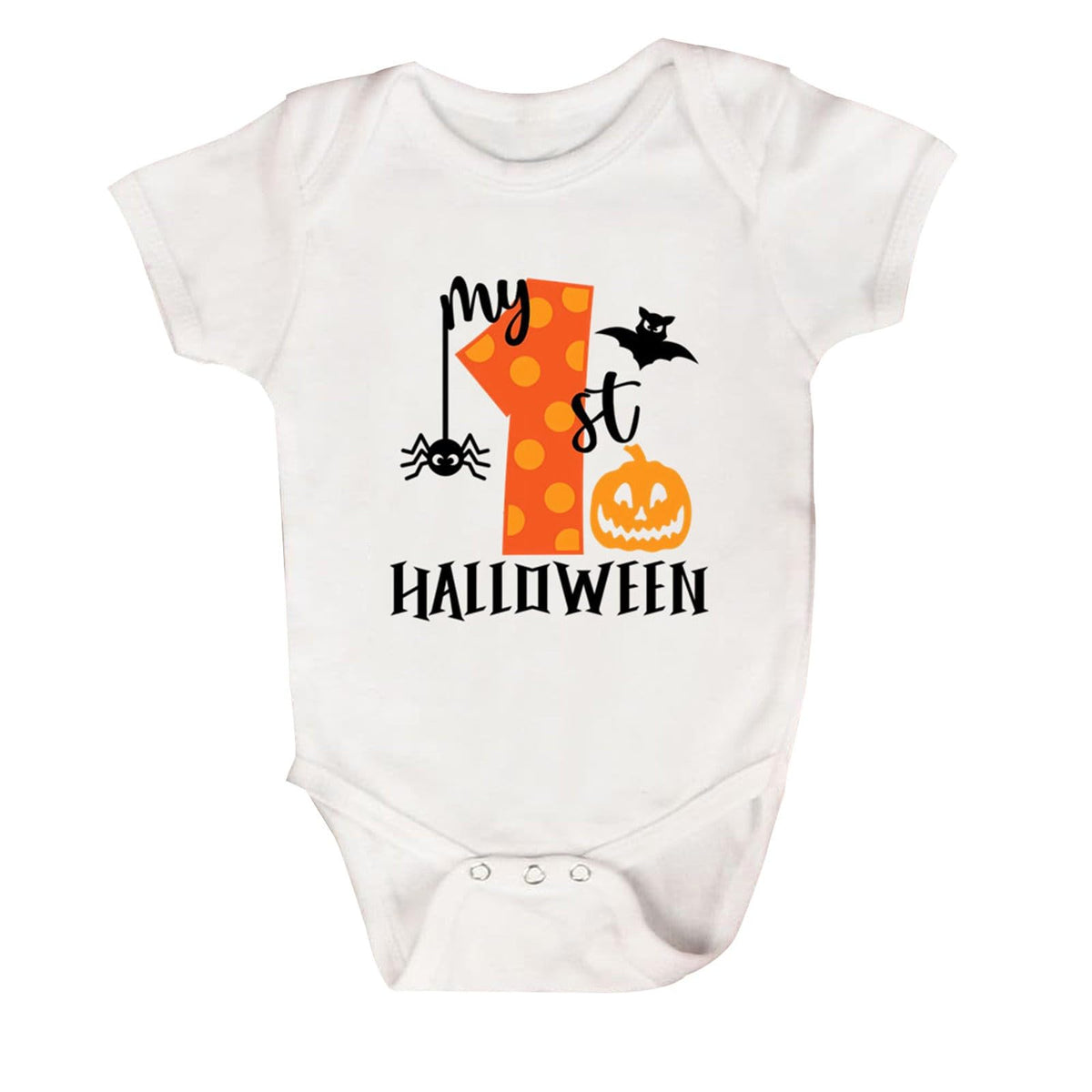 Mein 1. Halloween-Babykostüm, Baumwolle, kurzärmelig Langarm Body Set Junge