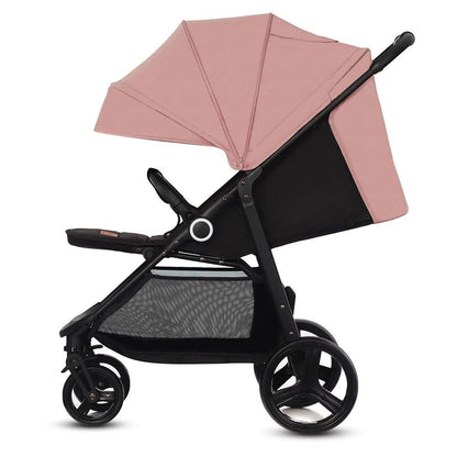 Kinderkraft GRANDE PLUS Kinderkraft Buggy von Geburt bis 22 kg, Zusammenklappen mit einer Hand, Liegeposition, großes Verdeck mit Fenster, alle 4 Räder gedämpft, geräumige Sitz, Grau - Meloni2