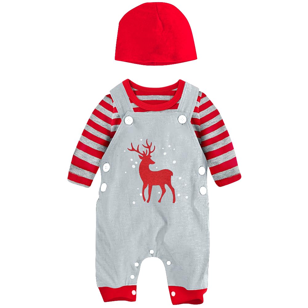 SFreeBo Baby Boys Clothing 3 Pieces Winter Baby Clothing Outfit Set Long Sleeve Cotton Striped Newborn Baby Clothing Boys 3-18 Months