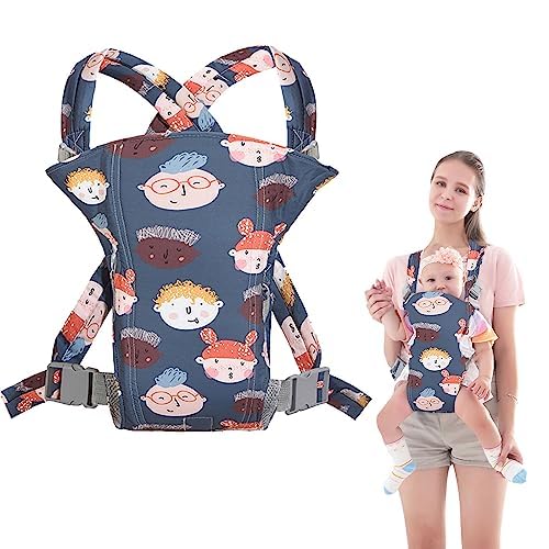 Babytrage,Babytrage Neugeborene ab Geburt,Tragetuch Baby Nugeboren,Atmungsaktive Baby Tragetuch,Babyrückentragen 0-15Kg,Neugeborene Verstellbare Babytrage
