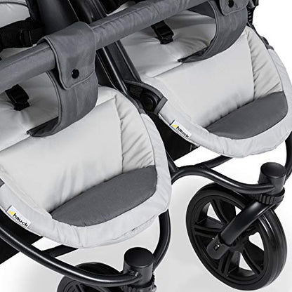 Hauck Roadster Duo SLX Sibling/Twin Pushchair for Babies and Toddlers - Side by Side - Can be used from Birth (with Carry Case) - Slim and Quick Folding