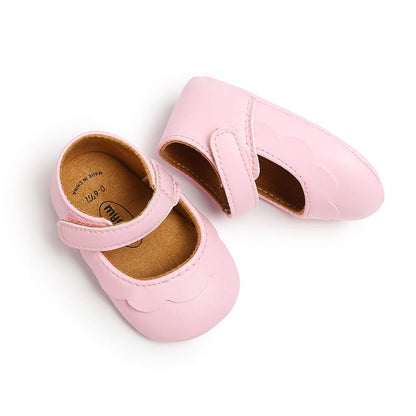 MASOCIO Baby Lauflernschuhe Krabbelschuhe Mädchen Kleinkind Rutschfesten Lederpuschen Babyschuhe 3-18 Monate