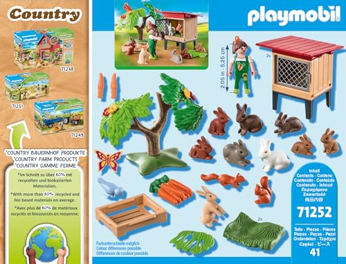 PLAYMOBIL | Country | Tierarzteinsatz bei den Eseln |Spielzeug für Kinder ab 4 Jahren | 71471
