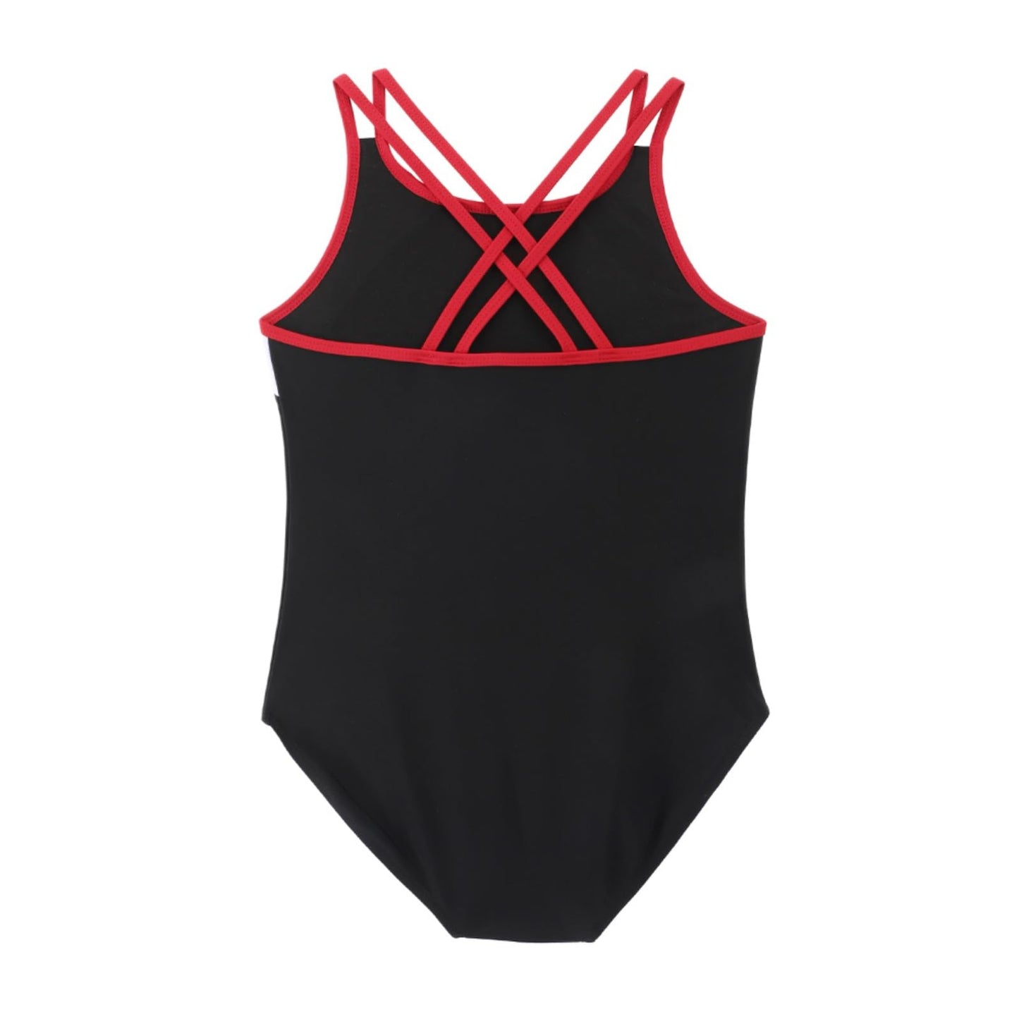 TIZAX Girls' One Piece Swimsuit Back Cross Multi Straps Kids Swimwear UPF 50+ Quick Drying Beach Bikini Swimwear