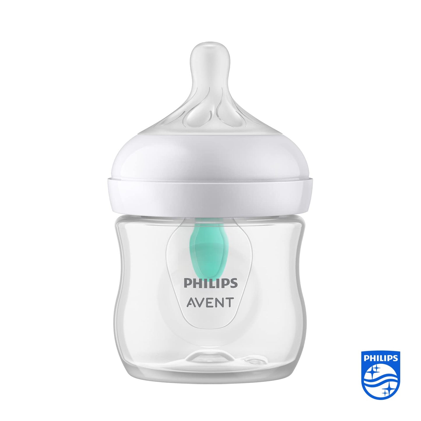Philips Avent Babyflaschen Natural Response – 2x Babyflaschen mit AirFree Ventil, 125 ml, BPA-frei, für Neugeborene ab 0 Monaten (Modell SCY670/02) - Meloni2