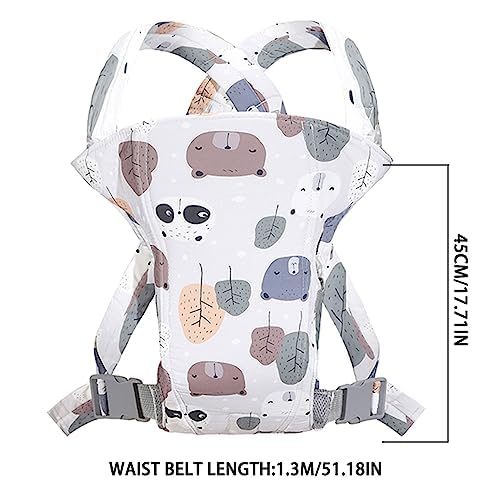 Babytrage,Babytrage Neugeborene ab Geburt,Tragetuch Baby Nugeboren,Atmungsaktive Baby Tragetuch,Babyrückentragen 0-15Kg,Neugeborene Verstellbare Babytrage