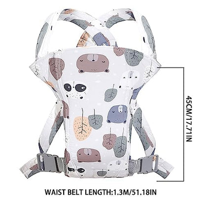 Babytrage,Babytrage Neugeborene ab Geburt,Tragetuch Baby Nugeboren,Atmungsaktive Baby Tragetuch,Babyrückentragen 0-15Kg,Neugeborene Verstellbare Babytrage