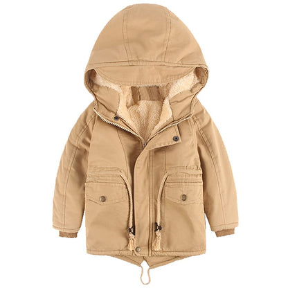 Winter Jacket for Boys and Girls, Warm Hoodie Outfits, Thick Coat, Baby Winter Coats