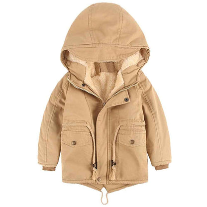 Winter Jacket for Boys and Girls, Warm Hoodie Outfits, Thick Coat, Baby Winter Coats